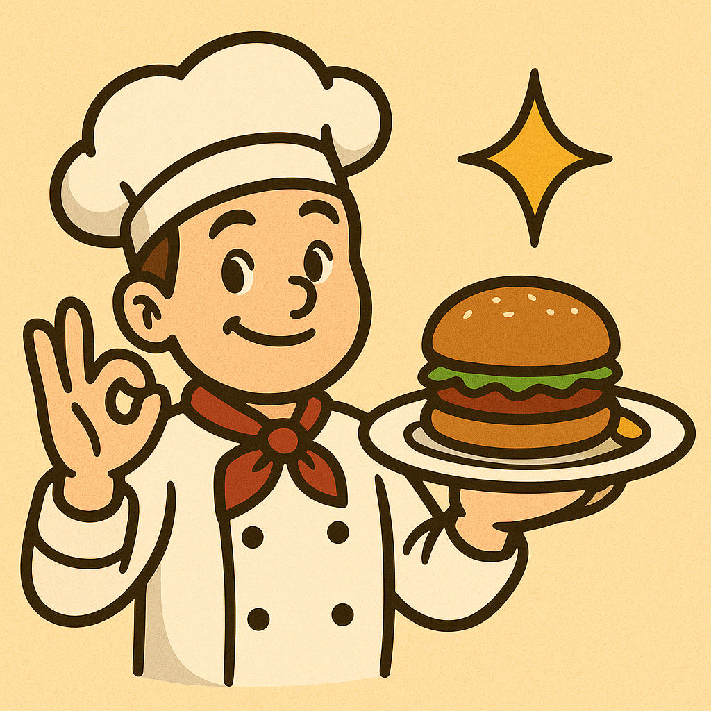 Chef holding a plate with high quality foods.